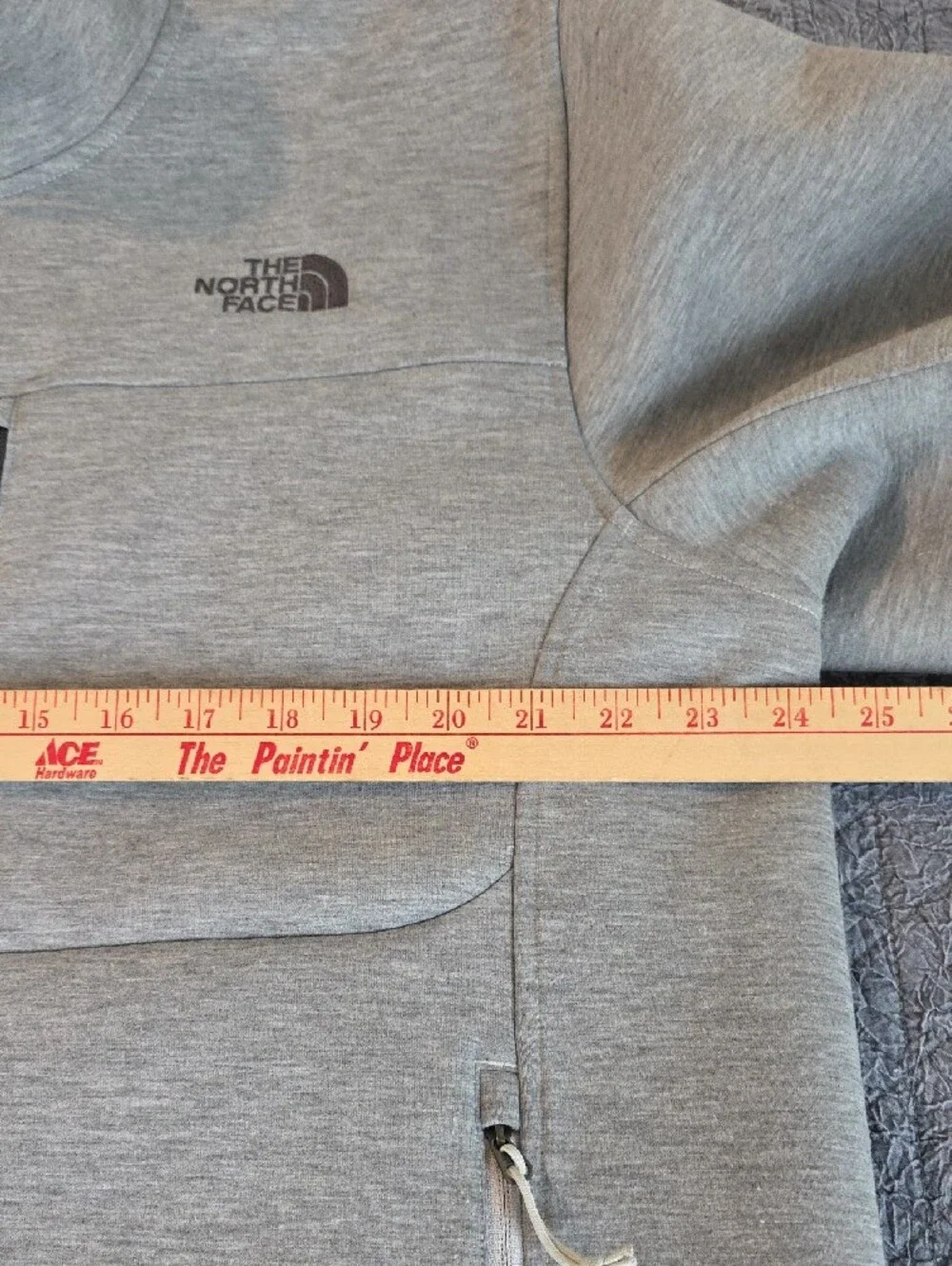 The North Face Men’s Light Grey Zip-Up Softshell Jacket